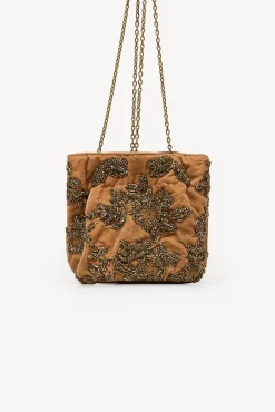 Nina. Bolsa de veludo e miçangas