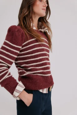 Ninnette. Camisola riscas