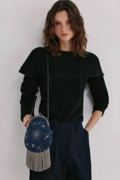 Norma. Bolsa de veludo com veludo