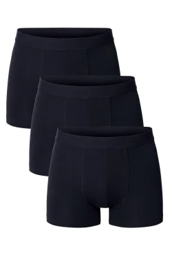 Pack de 3 boxers de algodão orgânico azul marinho
