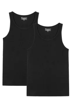 Pack de 2 mangas pretas de algodão orgânico