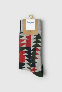 Pack de 3 pares de meias às riscas Natal