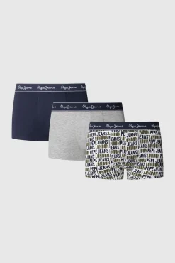 Pacote com 3 boxer liso e estampado