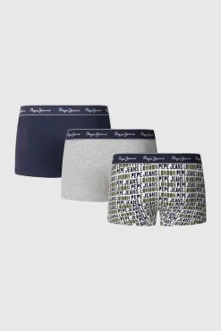Pacote com 3 boxer liso e estampado