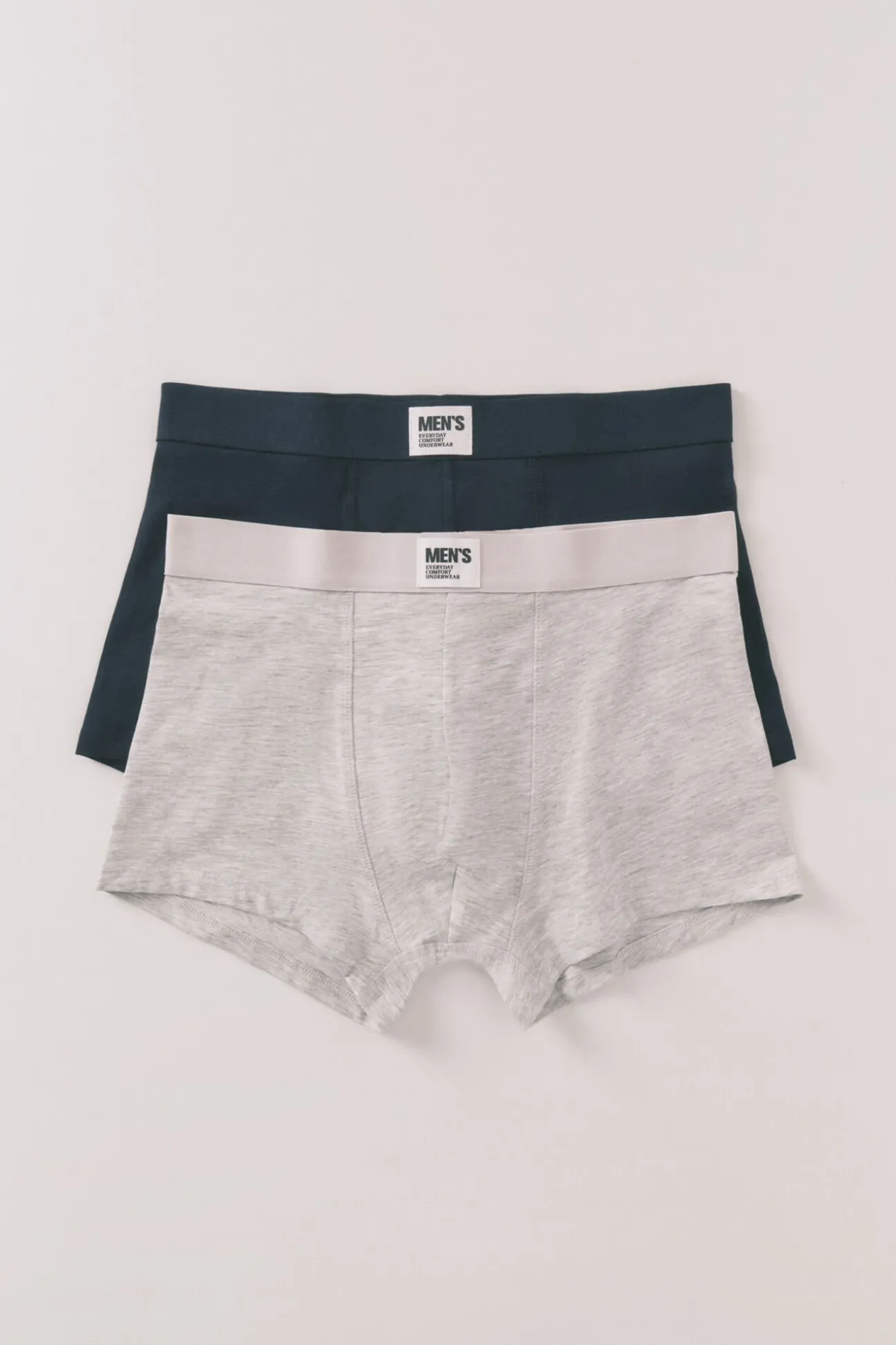 Pacote com 2 boxers azuis lisos