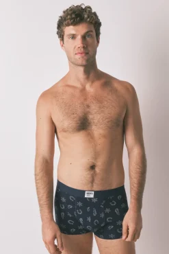 Pacote com 2 boxers azuis country