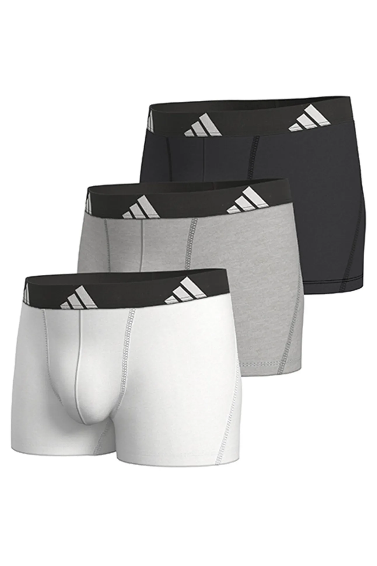 Pacote com 3 boxers de algodão Active Flex