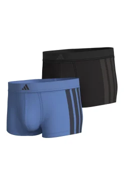 Pacote com 2 boxers elásticos Active Flex Cotton 3 Stripes