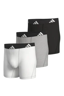 Pacote com 3 boxers longos de algodão Active Flex