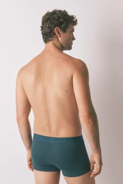 Pacote com 2 boxers verdes lisos