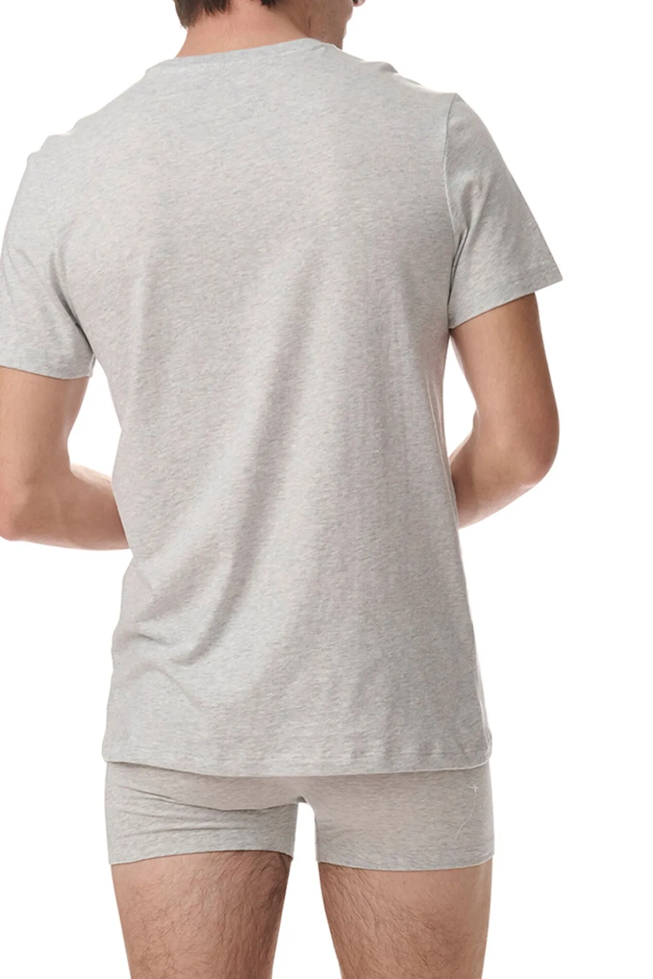 Pacote com 3 camisetas de gola redonda redonda de algodão Active Core