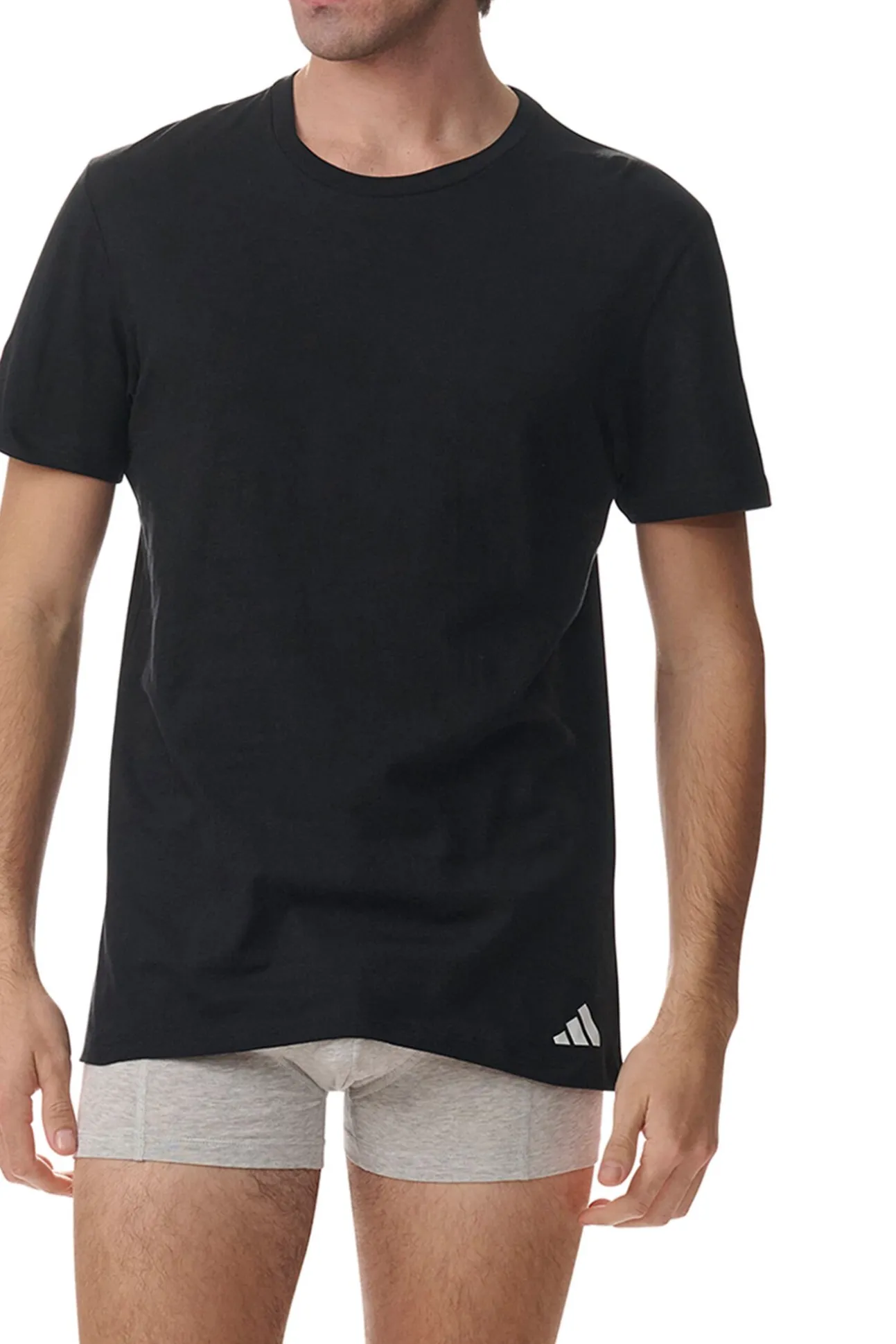 Pacote com 3 camisetas de gola redonda redonda de algodão Active Core