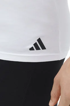 Pacote com 2 camisetas para homem de algodão elástico com gola em bico