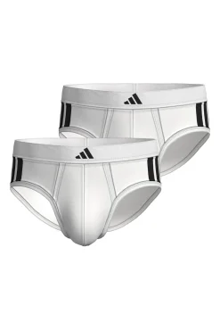 Pacote com 2 cuecas elásticas Active Flex Cotton 3-Stripes