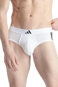 Pacote com 2 cuecas elásticas Active Flex Cotton 3-Stripes