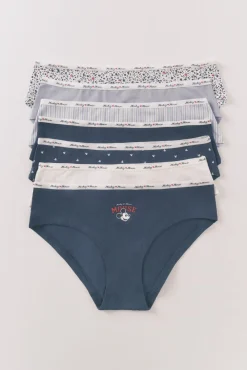 Pacote com 7 cuecas largas Mickey multicoloridas