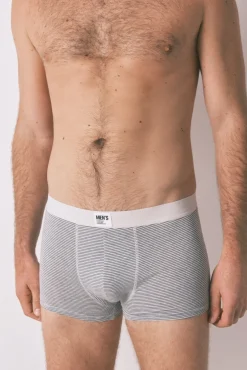 Pacote de 2 boxers riscas azuis