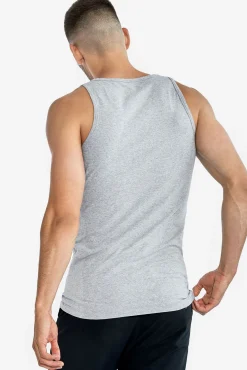 Pacote de duas camisetas cinza lisas mangas