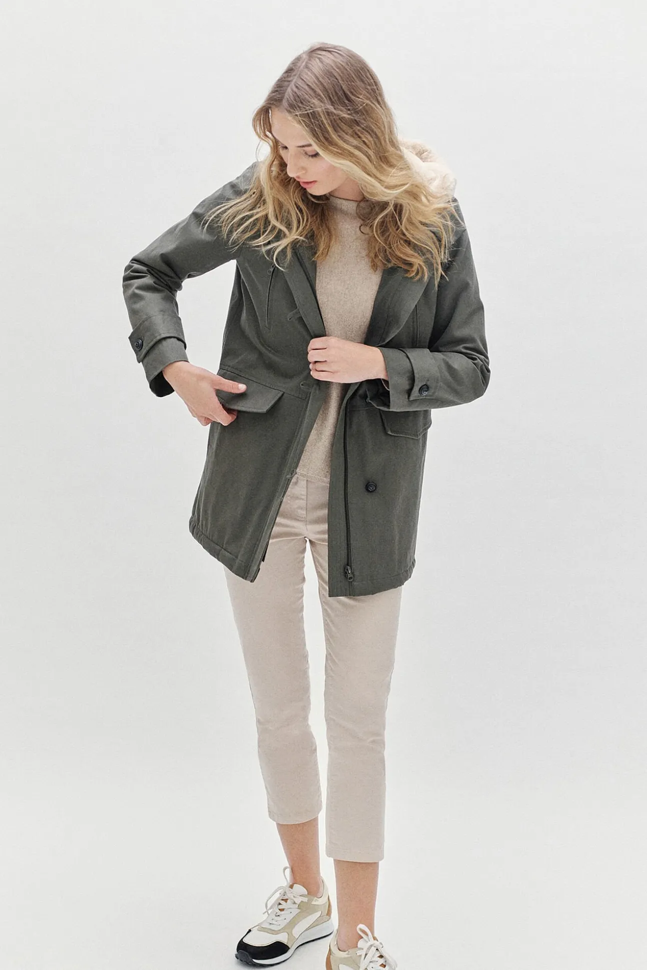 Parka 100% algodão