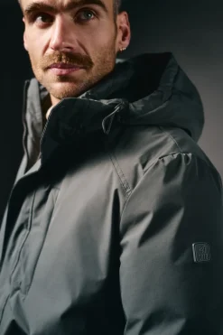 Parka acolchoada capuz