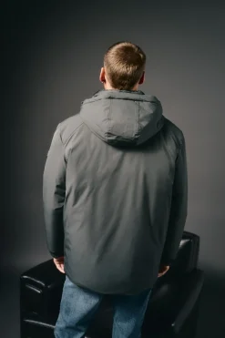 Parka acolchoada capuz