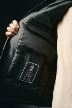 Parka acolchoada capuz