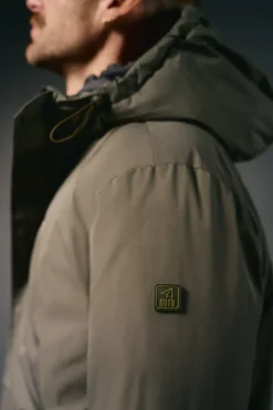 Parka acolchoada capuz