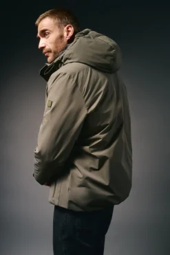 Parka acolchoada capuz