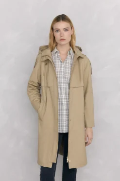 Parka acolchoada capuz
