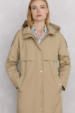 Parka acolchoada capuz