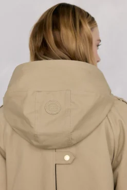 Parka acolchoada capuz