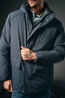 Parka acolchoada capuz