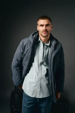 Parka acolchoada capuz