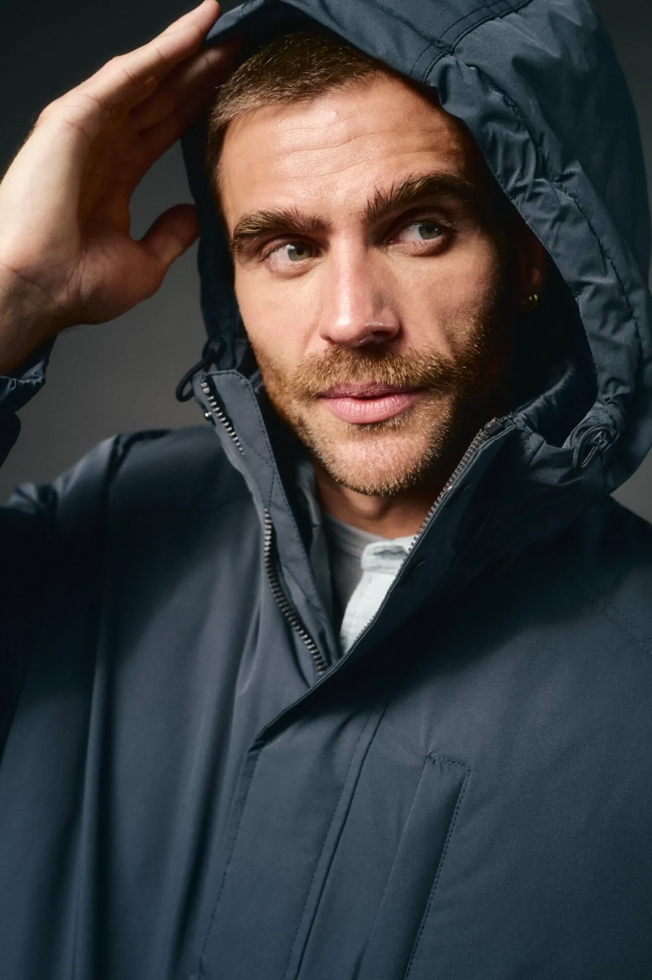 Parka acolchoada capuz