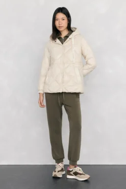 Parka acolchoada capuz