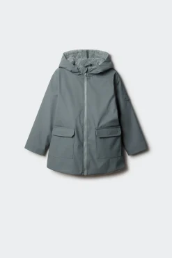 Parka amarelo pastel para criança