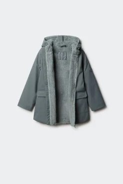 Parka amarelo pastel para criança