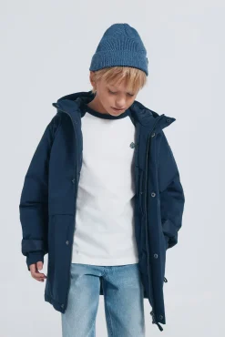 Parka azul marinho para meninos
