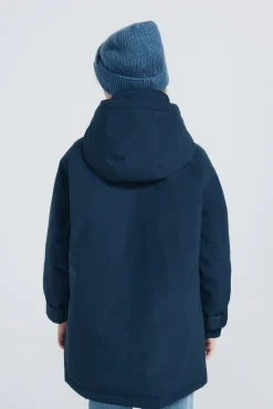 Parka azul marinho para meninos