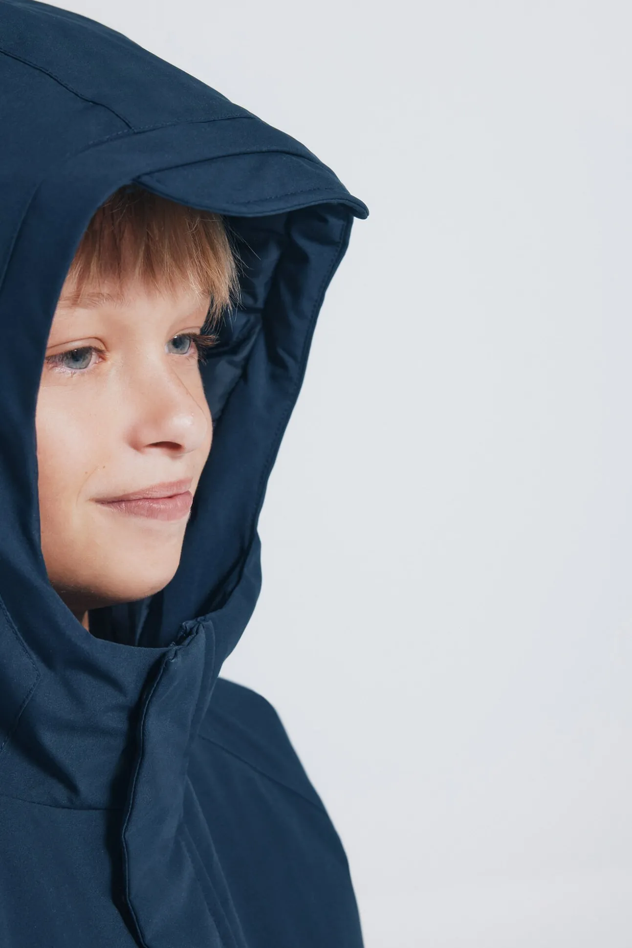Parka azul marinho para meninos