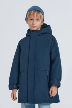 Parka azul marinho para meninos