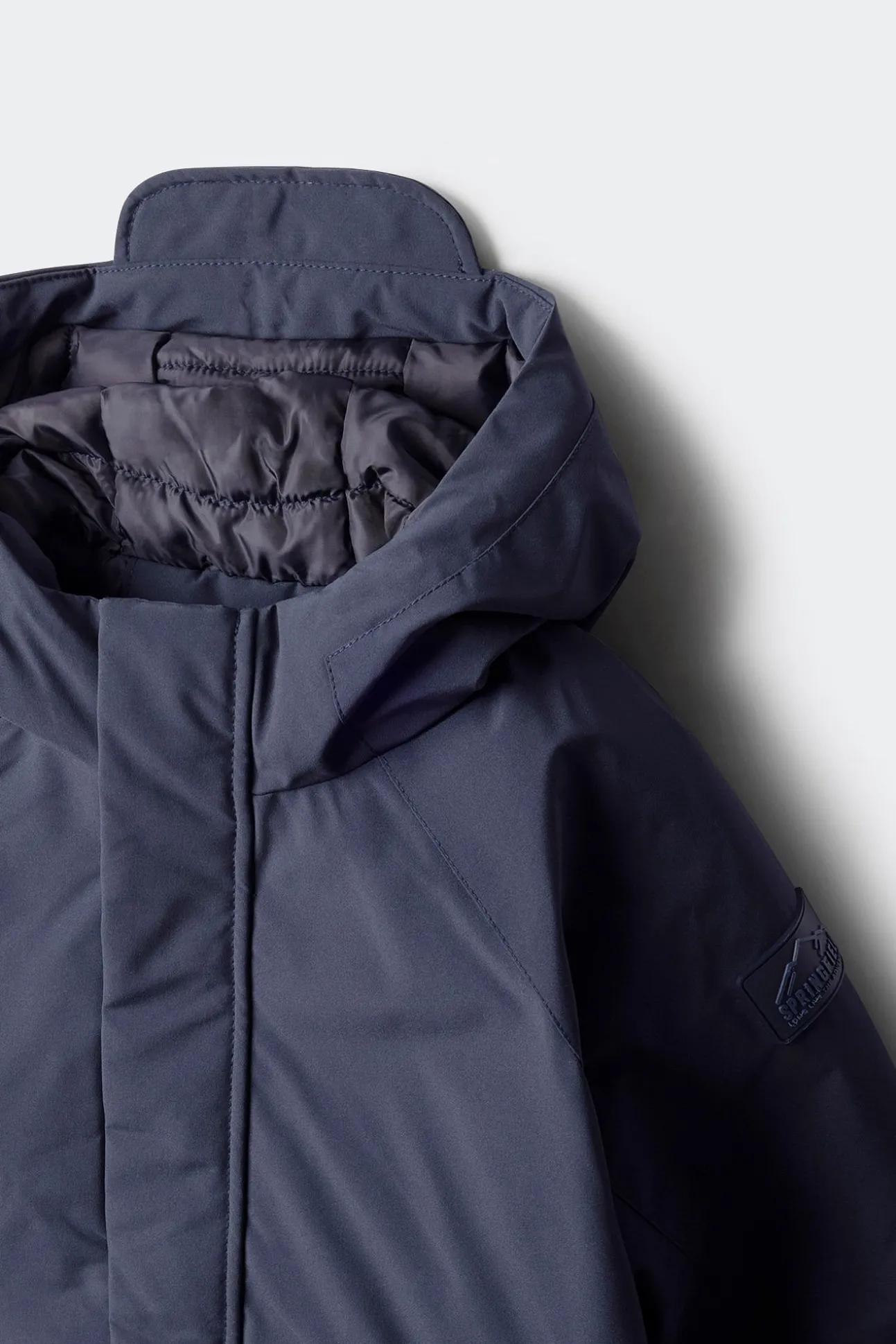 Parka azul marinho para meninos