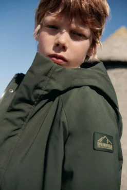Parka cinza para criança