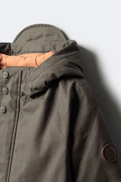 Parka cinza para criança