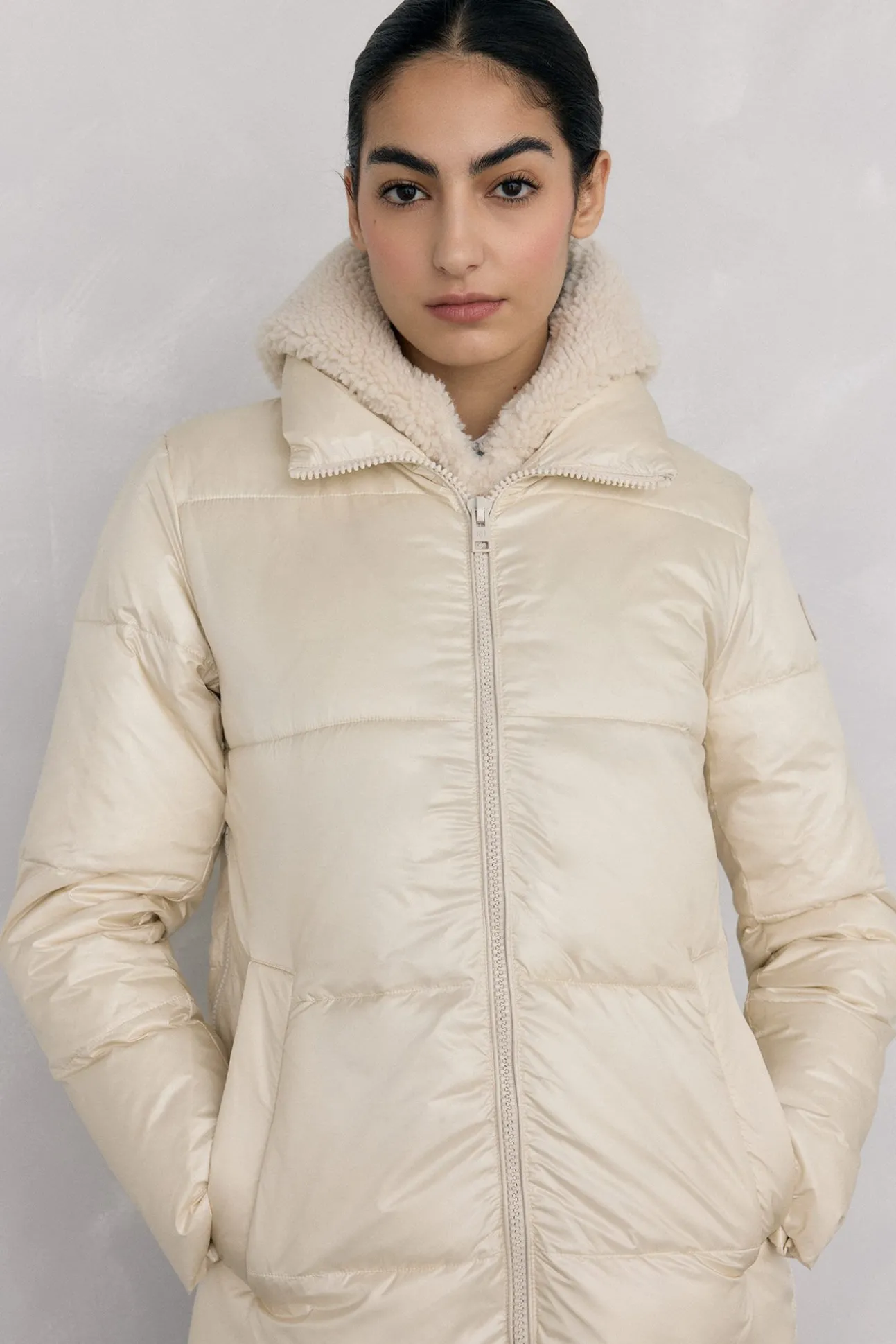 Parka colete desmontável