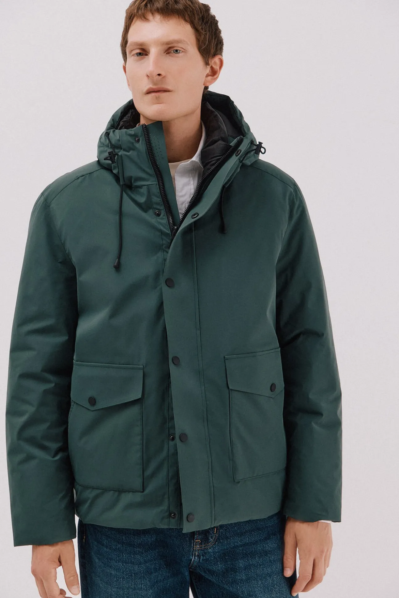 Parka com capuz
