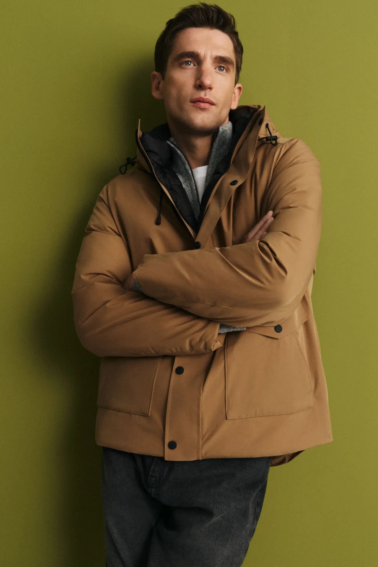 Parka com capuz