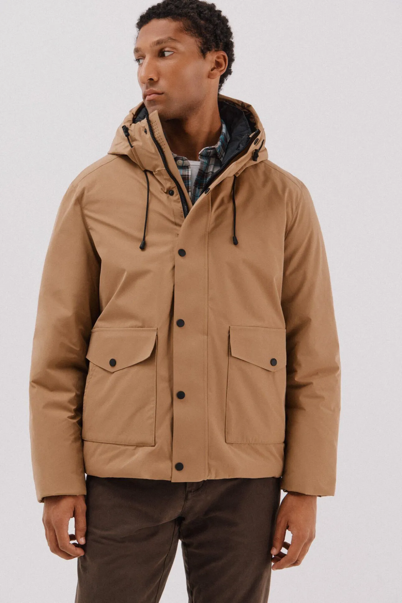 Parka com capuz