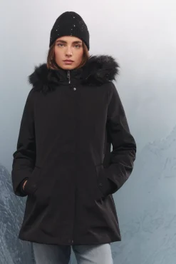Parka com capuz de pele Sorona Aura