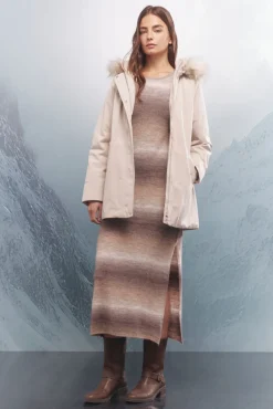 Parka com capuz de pele Sorona Aura